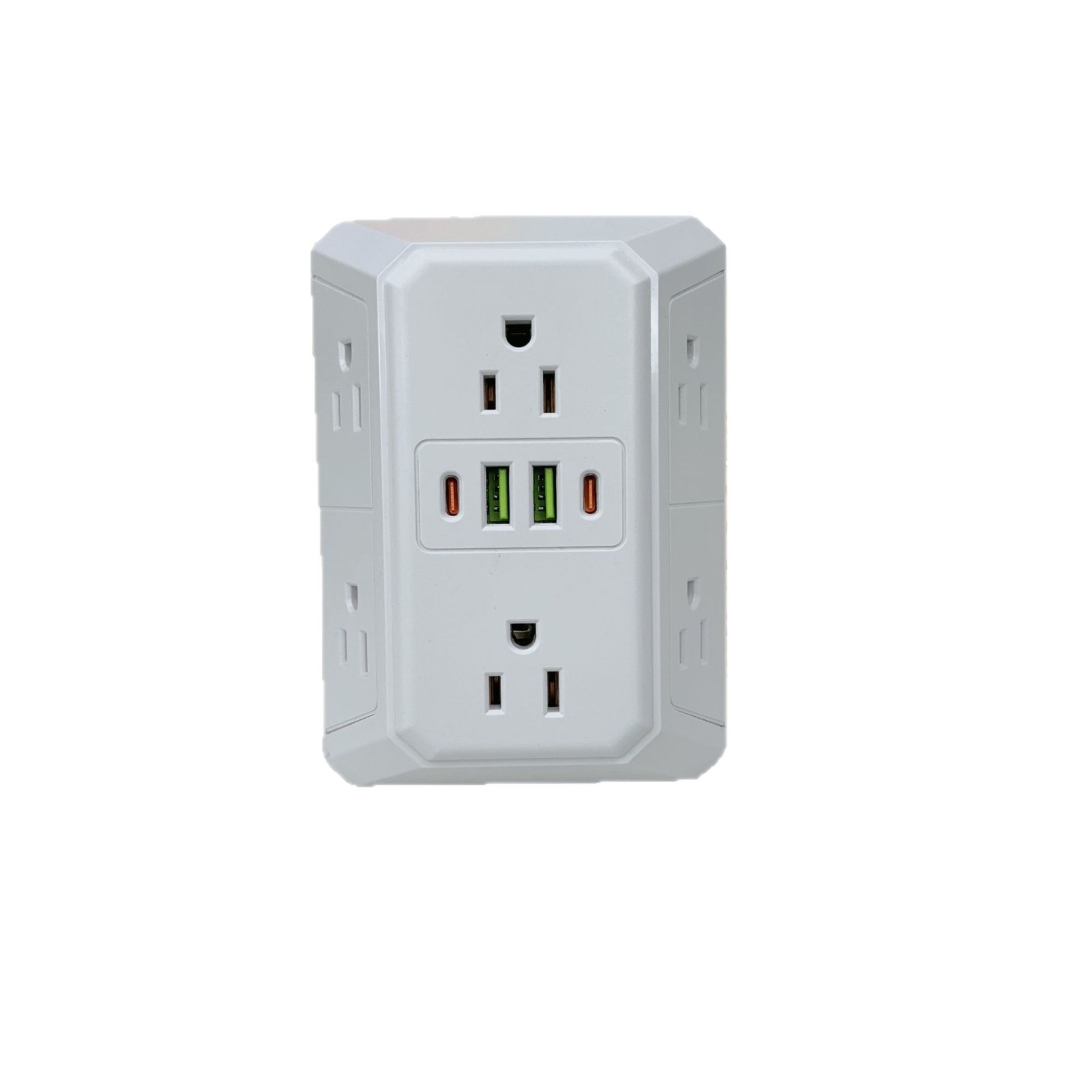 Electronics Gadgets For Home - ปลั๊กพ่วงแบบหลายช่องเสียบของสหรัฐอเมริกา 6 ช่อง AC 4 พอร์ต