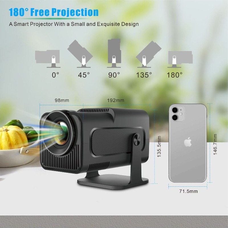 Mini Projector Portable - โปรเจคเตอร์พกพา HY320mini รุ่นดั้งเดิม มินิโฮมเธียเตอร์ ฉายภาพบนผนัง