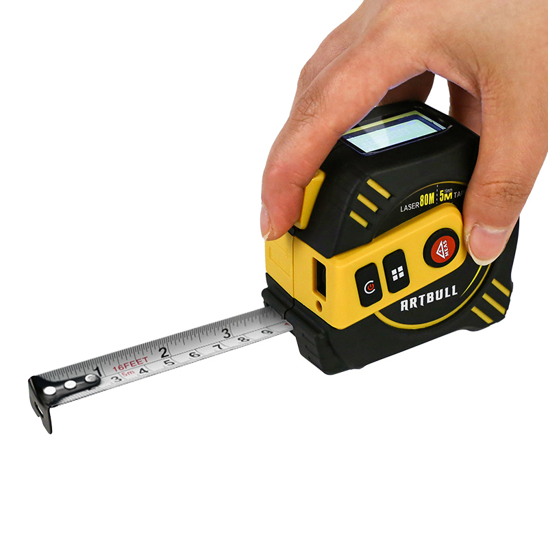 Laser Distance Measure - เครื่องวัดระยะเลเซอร์ 3in1 มัลติฟังก์ชั่น 40 ม. พร้อมตลับเมตร