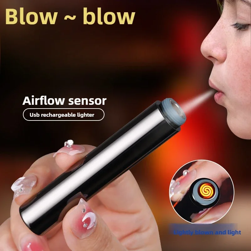 Electronics Gadgets And Accessories - Creative เป่า Windproof Flameless อิเล็กทรอนิกส์ไฟแช็กทังสเตน Mini