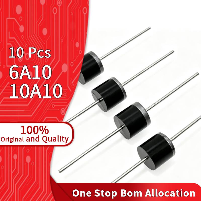 Electronics Gadgets And Accessories - 10 ชิ้น 6A10 10A10 ไดโอดเร็กติไฟเออร์ 1000V