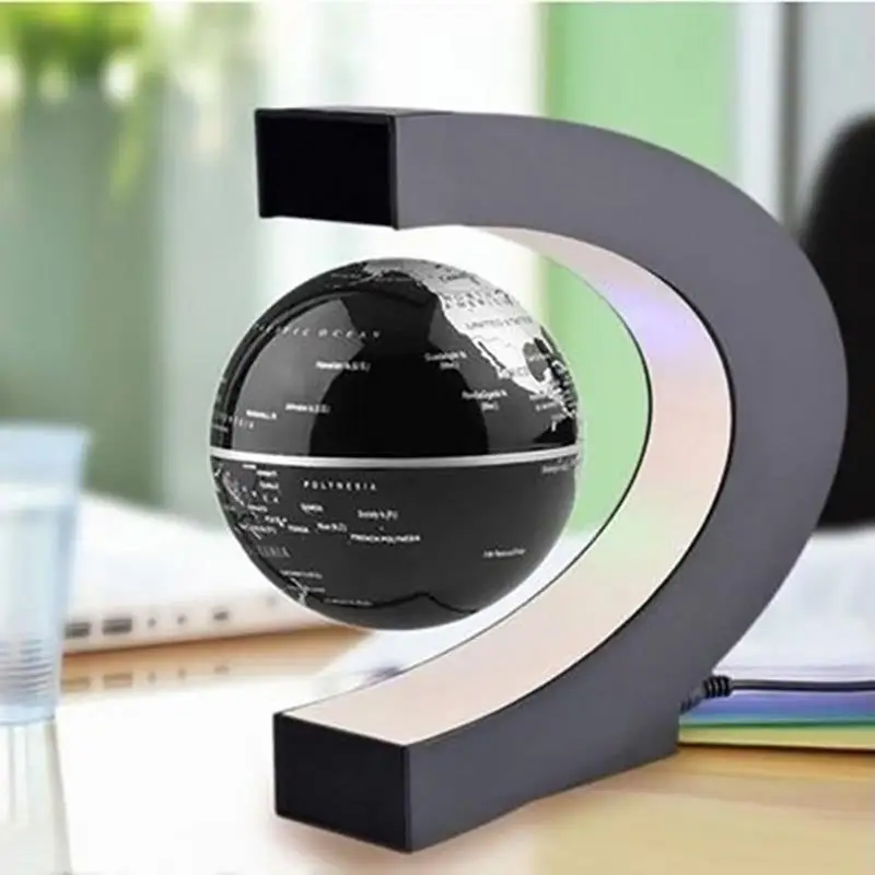 Electronics Gadgets For Home - ลูกโลกแม่เหล็กลอยได้ ไฟ LED แผนที่โลก โคมไฟอิเล็กทรอนิกส์ต้านแรงโน้มถ่วง โคมไฟลูกโลกแปลกใหม่