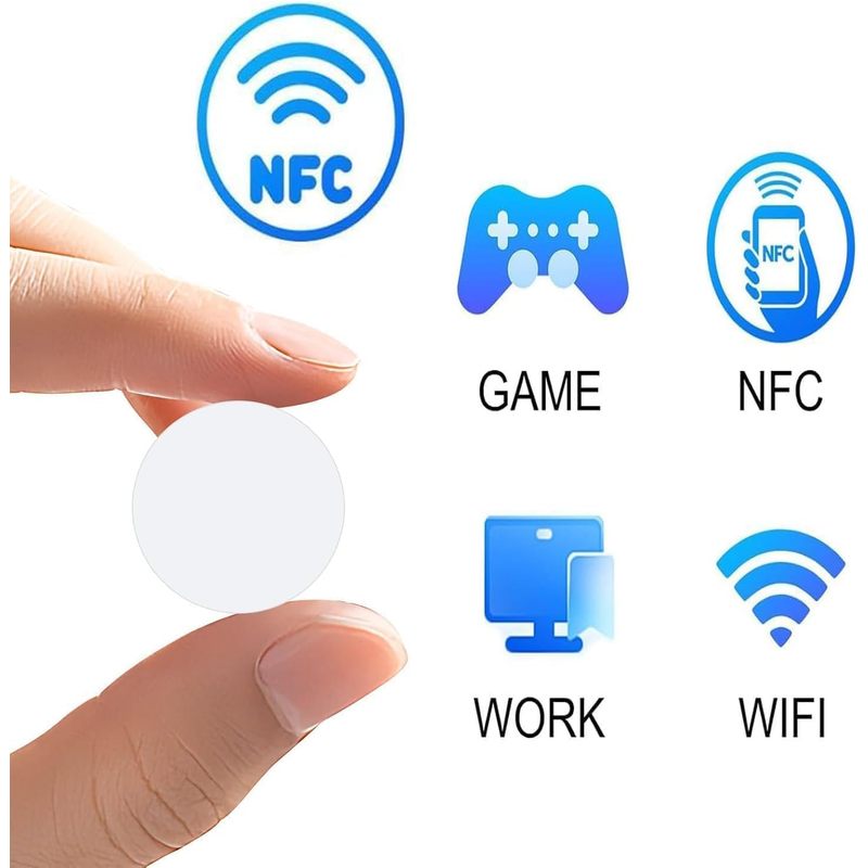 แท็ก NFC แบบมีกาวในตัว NTAG215 - Nfc Tag Programmable บทวิจารณ์และราคา