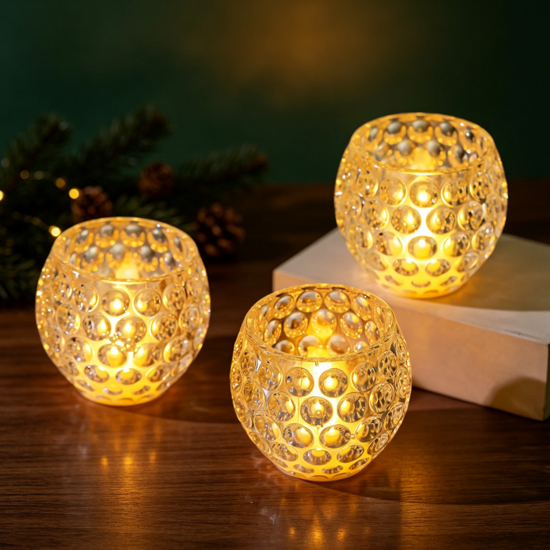 เทียนไฟฟ้า LED ดีไซน์รังผึ้งคร - Electronics Gadgets For Home บทวิจารณ์และราคา
