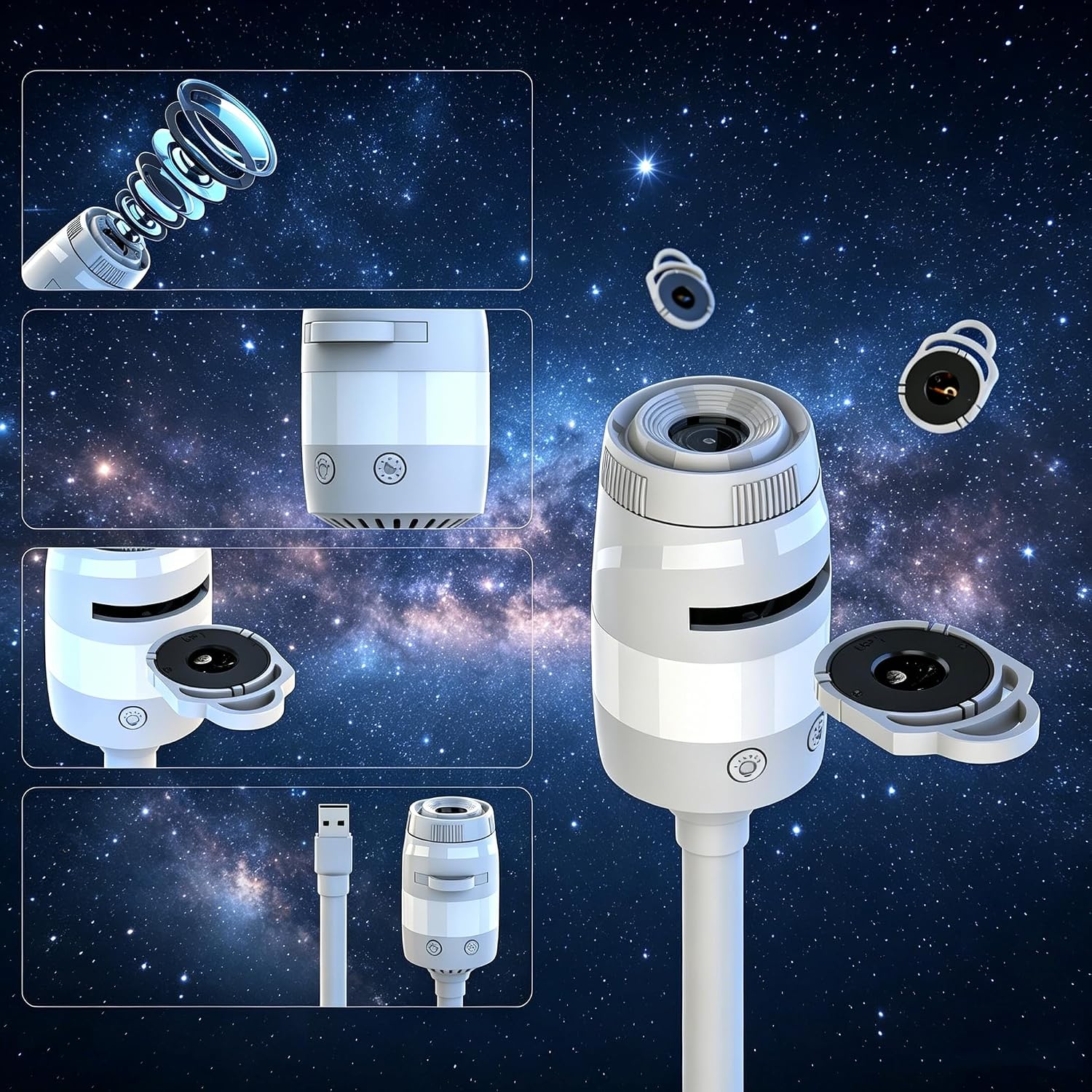 โปรเจคเตอร์กาแล็กซี่ไนท์ไลท์ 2 - Mini Projector Portable บทวิจารณ์และราคา