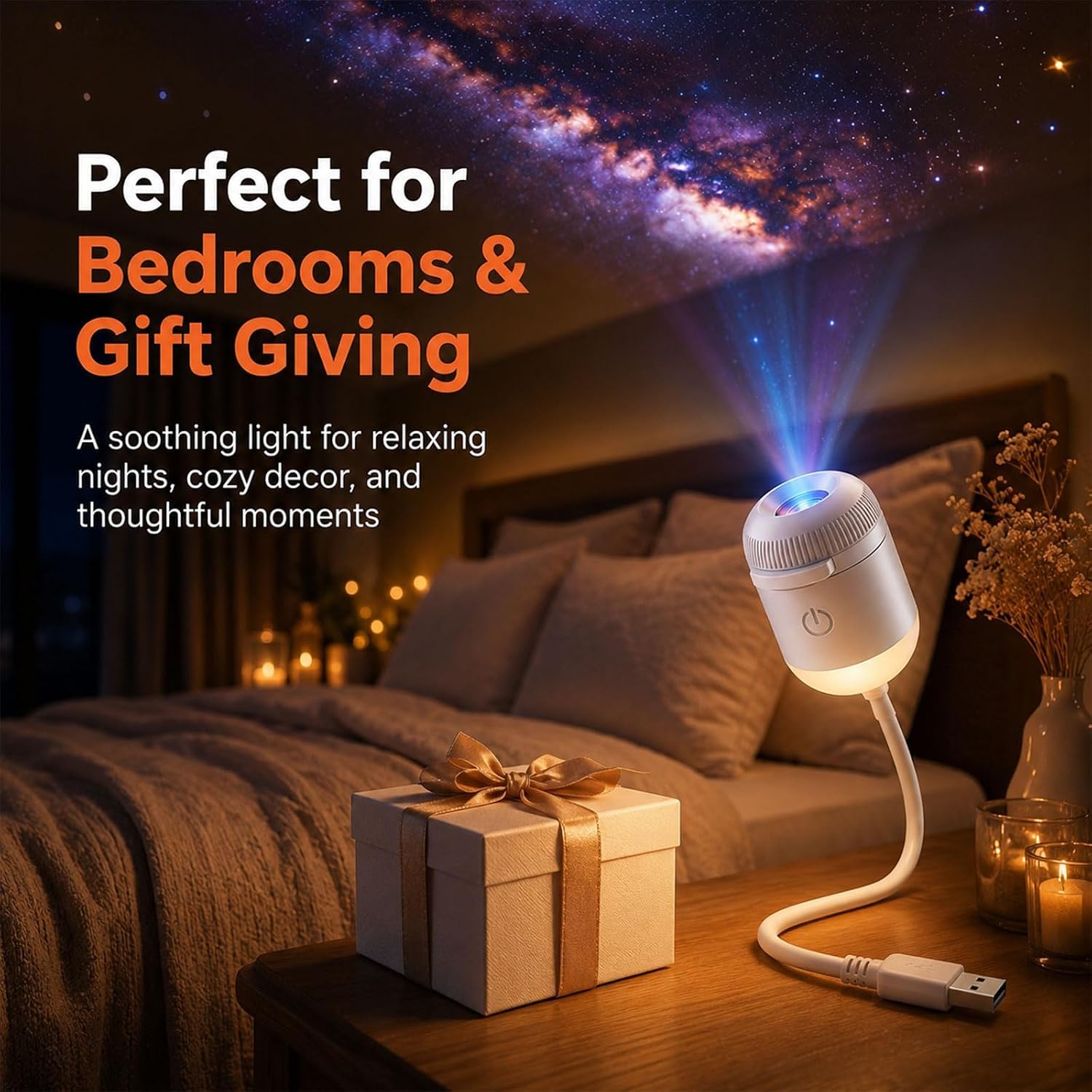 กาแล็กซี่ สตาร์รี่ ไนท์ไลท์โปร - Mini Projector Portable บทวิจารณ์และราคา