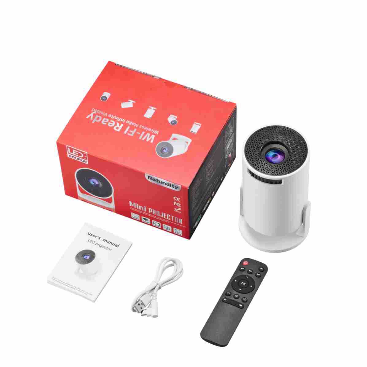 โปรเจคเตอร์วิดีโอขนาดเล็กอัจฉร - Mini Projector Portable บทวิจารณ์และราคา
