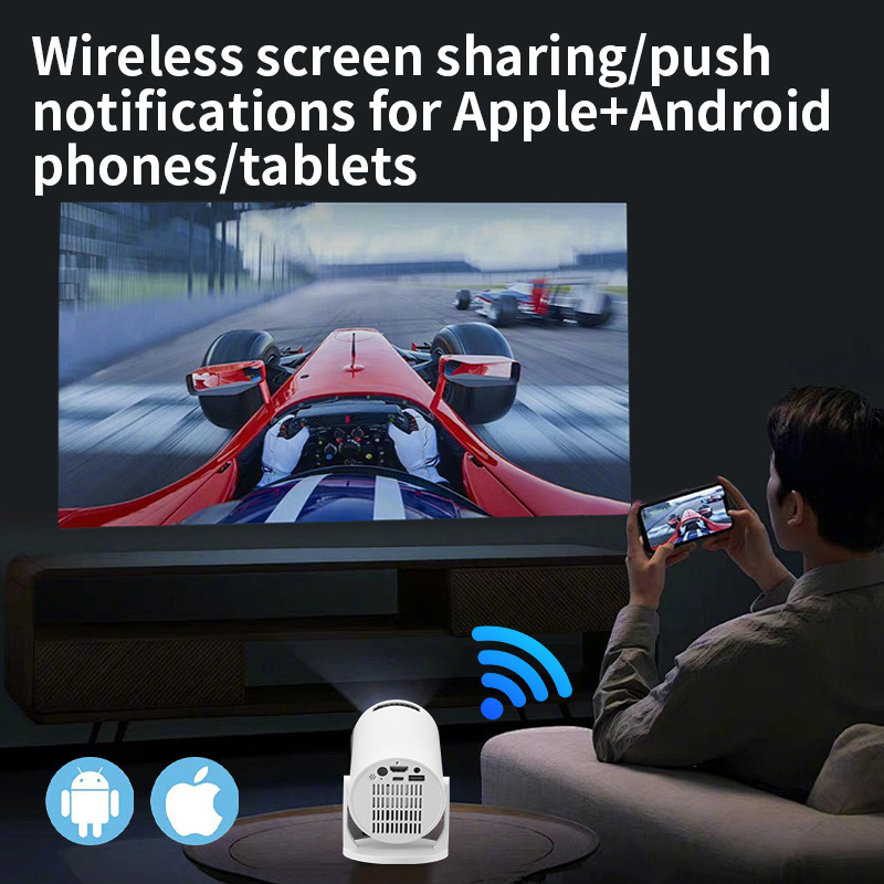 โปรเจคเตอร์วิดีโอขนาดเล็กอัจฉร - Mini Projector Portable บทวิจารณ์และราคา