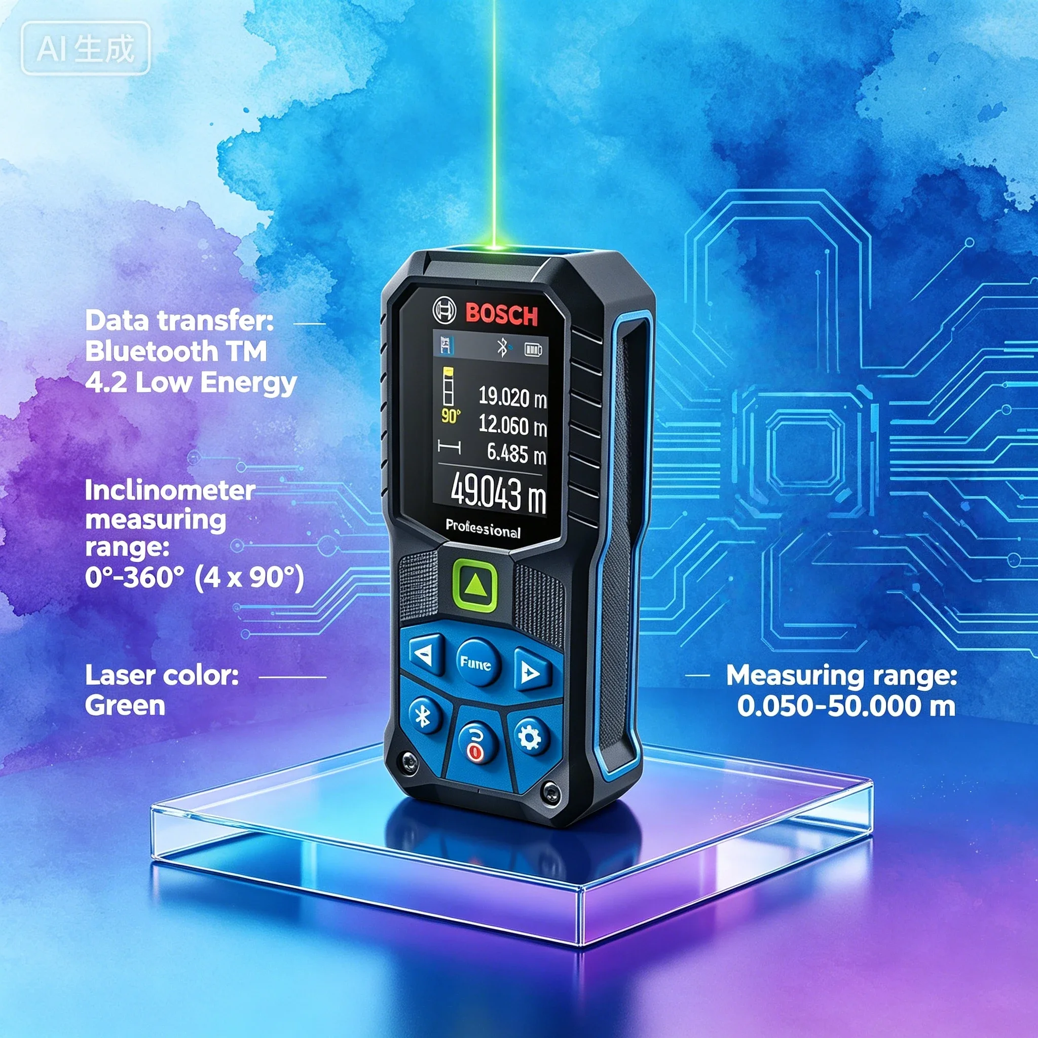 Bosch GLM 50-27 CG เครื่องวัดร - Laser Distance Measure บทวิจารณ์และราคา