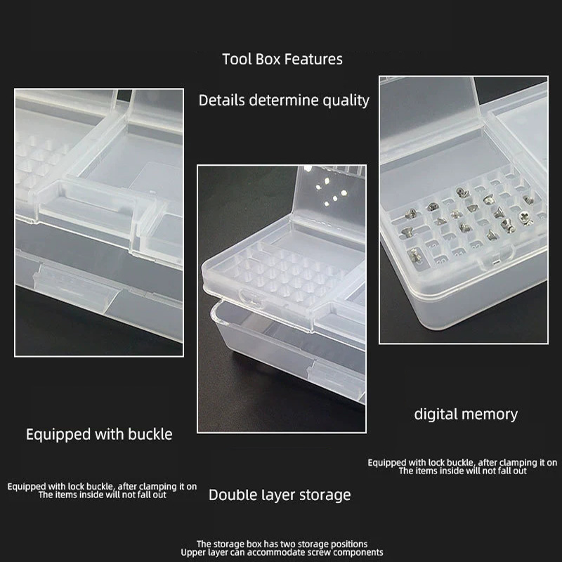 กล่องเก็บส่วนประกอบพลาสติกใสแบ - Electronics Gadgets And Accessories บทวิจารณ์และราคา