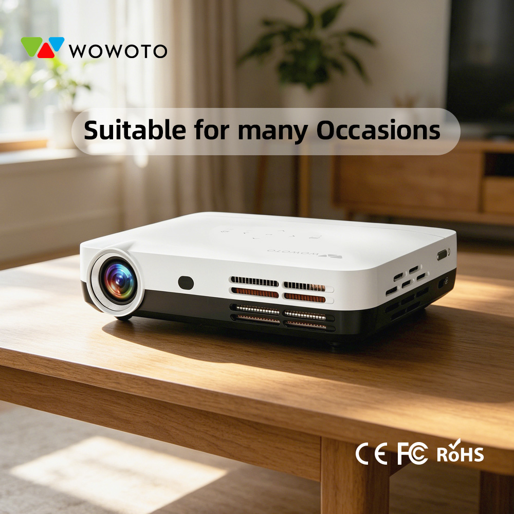 โปรเจคเตอร์โฮมเธียเตอร์พกพา WO - Mini Projector Portable บทวิจารณ์และราคา
