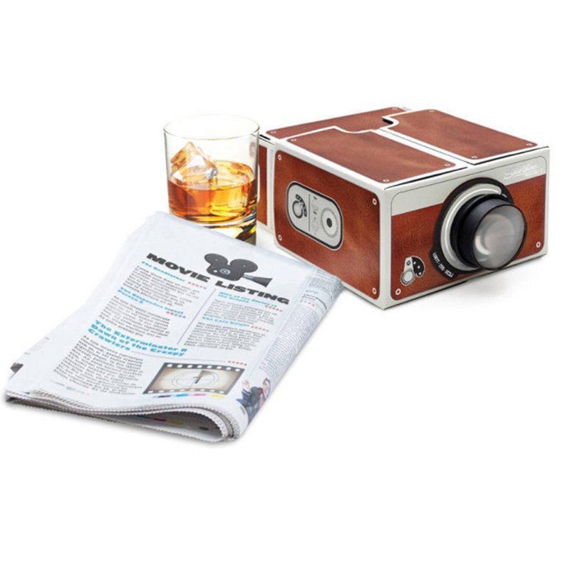 โปรเจ็คเตอร์3D DIY กระดาษแข็งม - Mini Projector Portable บทวิจารณ์และราคา